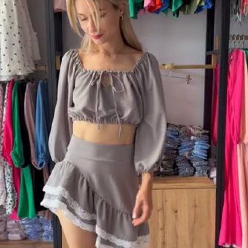 Костюм Arina (42-46) 3075 grey (лето) Arina 3075 grey