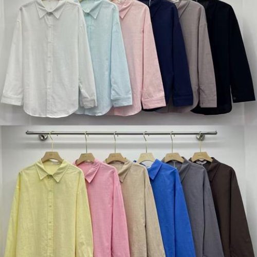 Рубашка Шаолинь (M-XL) 3560 blue (деми) Шаолинь 3560 blue