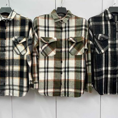 Рубашка X-Ray (S-L) XR709 beige-black (деми) X-Ray XR709 beige-black