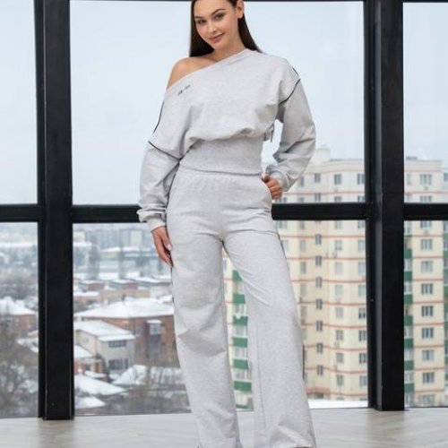 Костюм спорт AZNA (XS-L) Д184 l.grey (деми) AZNA Д184 l.grey