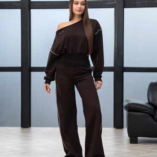 Костюм спорт AZNA (XS-L) Д184 chocolate (деми) AZNA Д184 chocolate