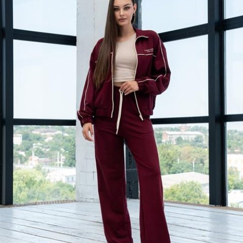 Костюм спорт AZNA (S-XL) Д144 wine (деми) AZNA Д144 wine