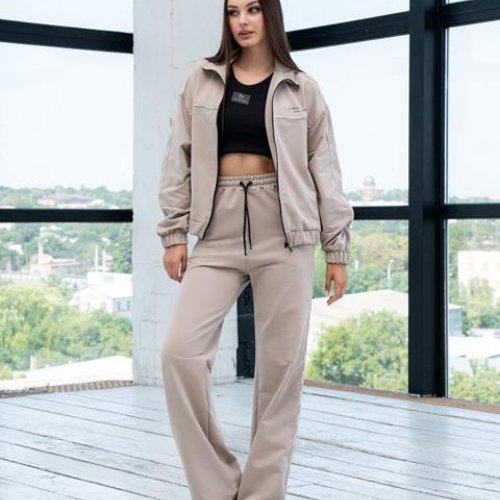 Костюм спорт AZNA (S-XL) Д144 beige (деми) AZNA Д144 beige