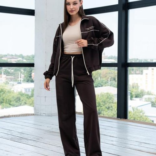 Костюм спорт AZNA (S-XL) Д144 chocolate (деми) AZNA Д144 chocolate