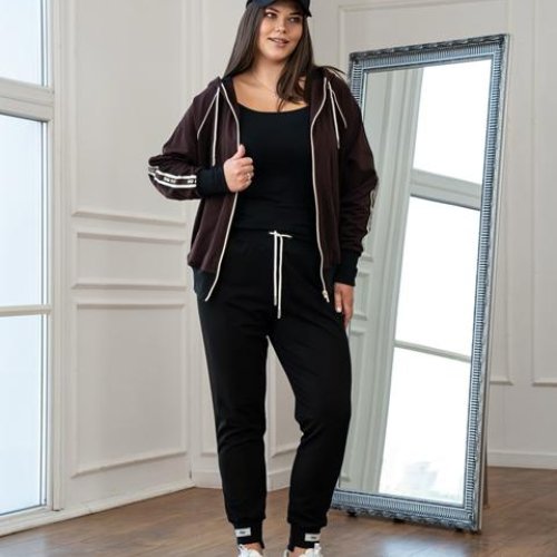 Костюм спорт AZNA (XL-4XL) Д155 chocolate (деми) AZNA Д155 chocolate