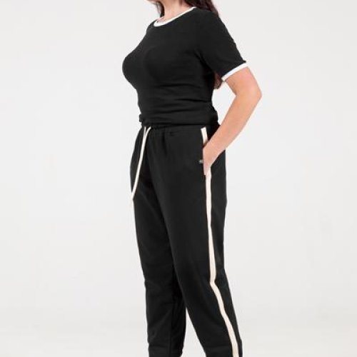 Штаны спорт AZNA (XL-4XL) Б310 black (деми) AZNA Б310 black