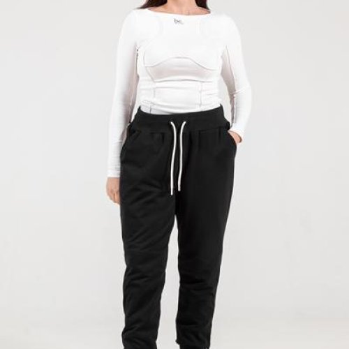 Штаны спорт AZNA (XL-4XL) Б313 black (деми) AZNA Б313 black