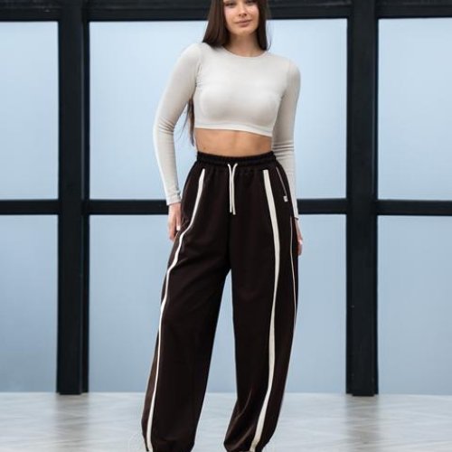 Штаны спорт AZNA (XS-L) Б311 chocolate (деми) AZNA Б311 chocolate