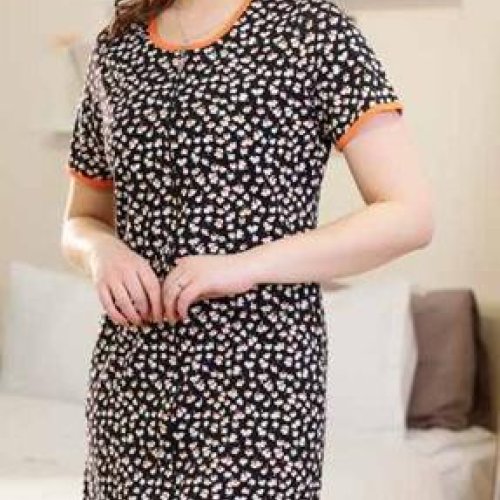 Халат Samo (46-56) 01 black-orange (лето) Samo 01 black-orange