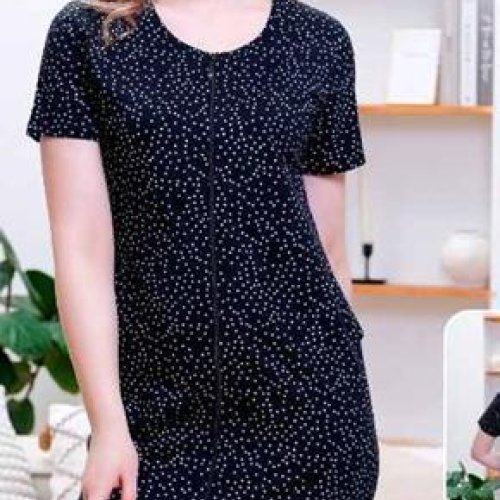 Халат Samo (46-56) 01 black-white (лето) Samo 01 black-white