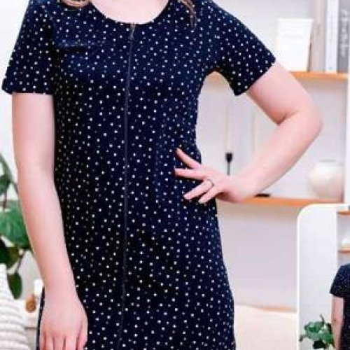 Халат Samo (46-56) 01 navy (лето) Samo 01 navy