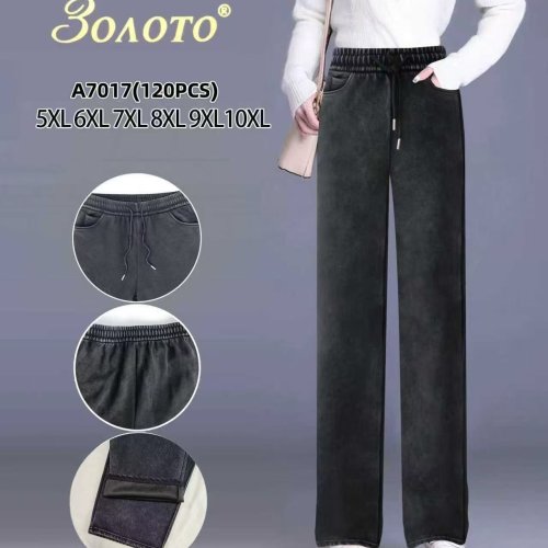 Штаны АнЯ (5XL-10XL) 7017 grey (деми) АнЯ 7017 grey