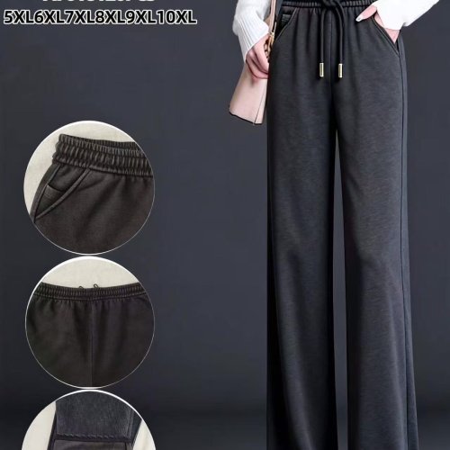 Штаны АнЯ (5XL-10XL) 7018 black (деми) АнЯ 7018 black