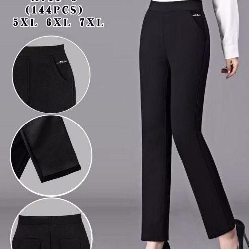 Штаны АнЯ (5XL-7XL) 711-3 black (деми) АнЯ 711-3 black