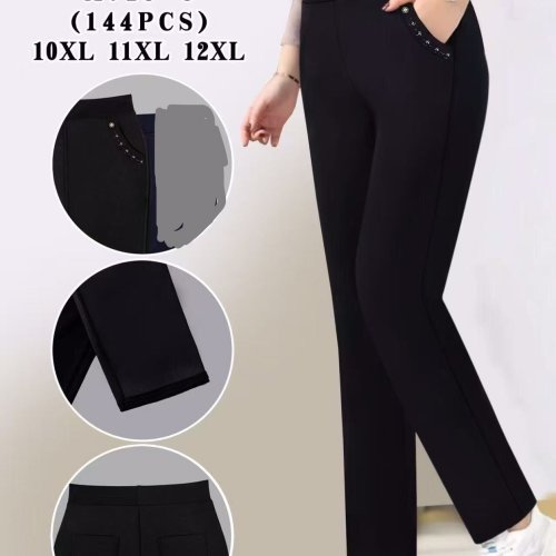 Штаны АнЯ (10XL-12XL) 713-3 black (деми) АнЯ 713-3 black