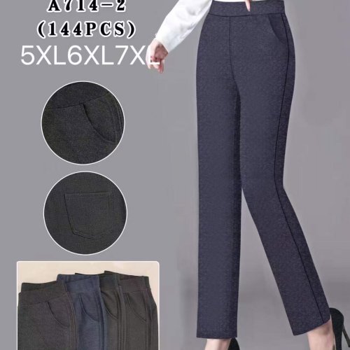 Штаны АнЯ (5XL-7XL) 714-2 mix (деми) АнЯ 714-2 mix