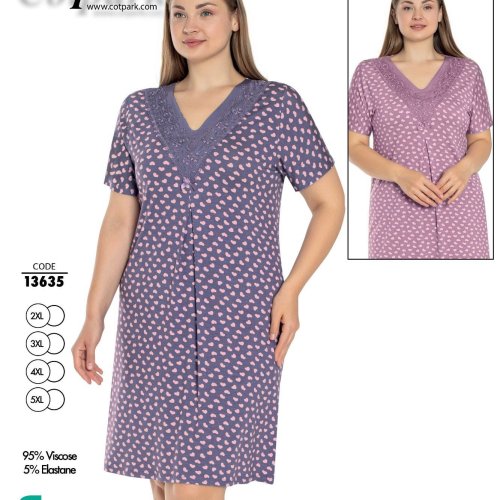 Ночнушка Disneyopt (XL-4XL) DS507-13635 pink (лето) Disneyopt DS507-13635 pink