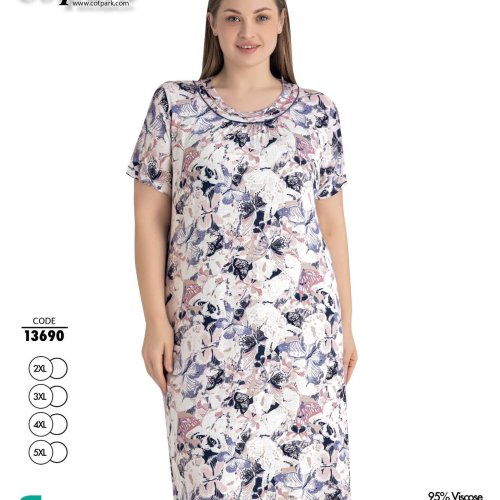 Ночнушка Disneyopt (2XL-5XL) DS509-13960 beige (лето) Disneyopt DS509-13960 beige