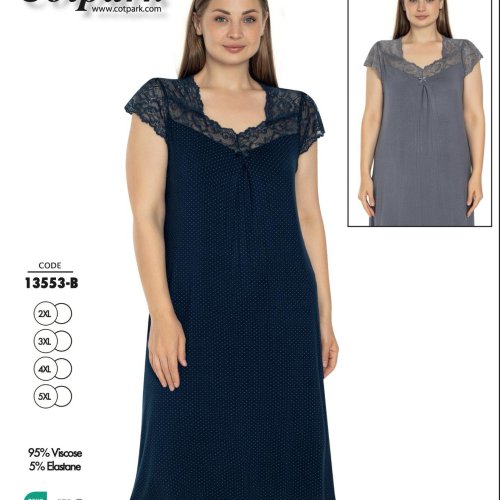 Ночнушка Disneyopt (XL-4XL) DS522-13553B navy (лето) Disneyopt DS522-13553B navy