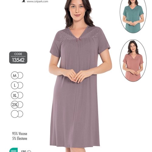 Ночнушка Disneyopt (M-2XL) DS533-13542 green (лето) Disneyopt DS533-13542 green