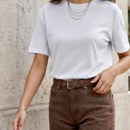 Футболка Lora (one size) LR1201 white (лето) Lora LR1201 white