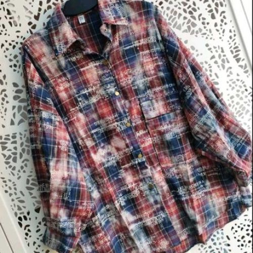 Рубашка Lora (one size) LR1253 red (деми) Lora LR1253 red