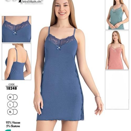 Ночнушка Trikotag (M-XL) 18248 blue (лето) Trikotag 18248 blue