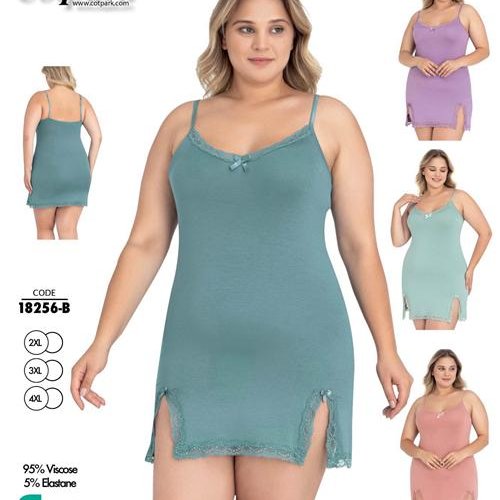 Ночнушка Trikotag (2XL-4XL) 18256B pink (лето) Trikotag 18256B pink