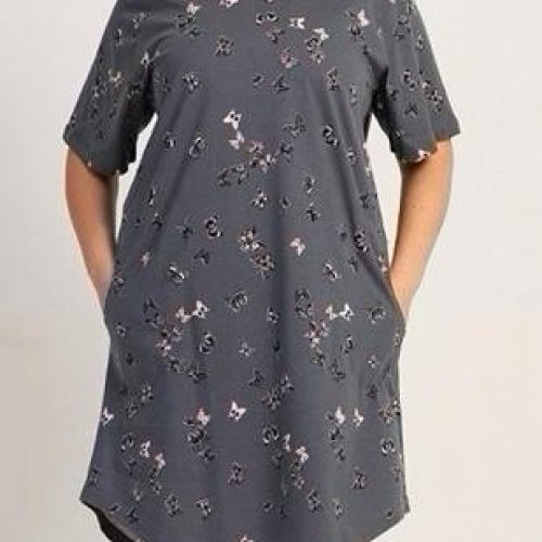 Ночнушка Trikotag (XL-4XL) 511030 d.grey (лето) Trikotag 511030 d.grey