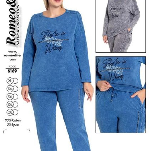 Пижама Trikotag (XL-5XL) 6169 grey (деми) Trikotag 6169 grey