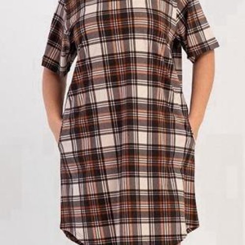 Ночнушка Trikotag (XL-4XL) S10005 brown (лето) Trikotag S10005 brown