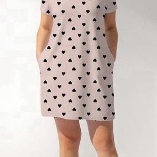 Ночнушка Trikotag (XL-4XL) S10039 beige (лето) Trikotag S10039 beige