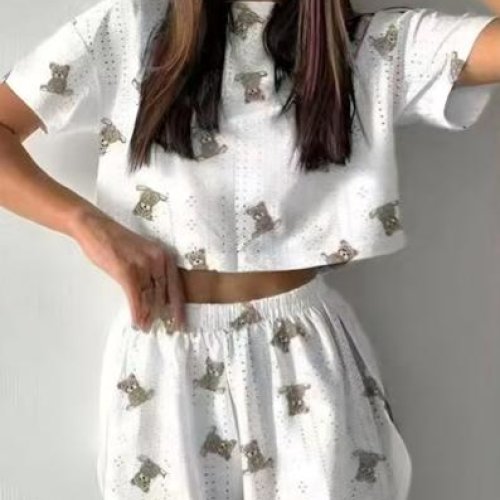 Пижама Trikotag (S-XL) T316 white (лето) Trikotag T316 white