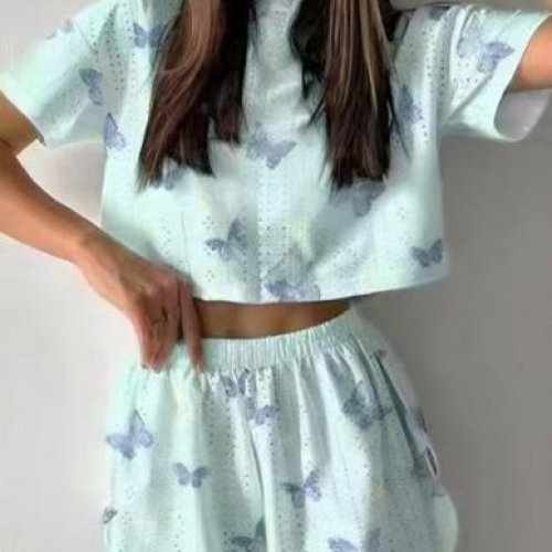 Пижама Trikotag (S-XL) T317 l.blue (лето) Trikotag T317 l.blue