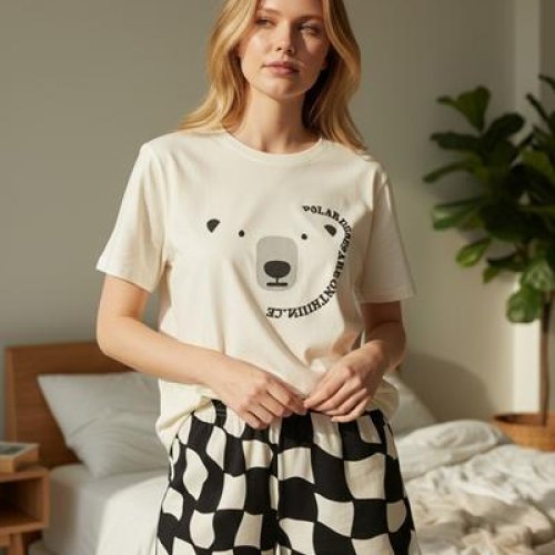 Пижама Trikotag (M-2XL) T403 beige (лето) Trikotag T403 beige