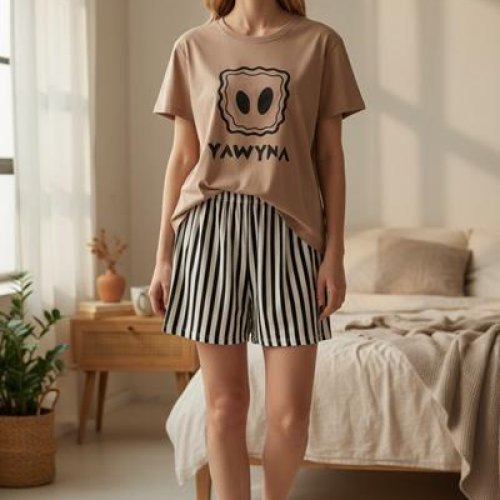 Пижама Trikotag (M-2XL) T404 brown (лето) Trikotag T404 brown