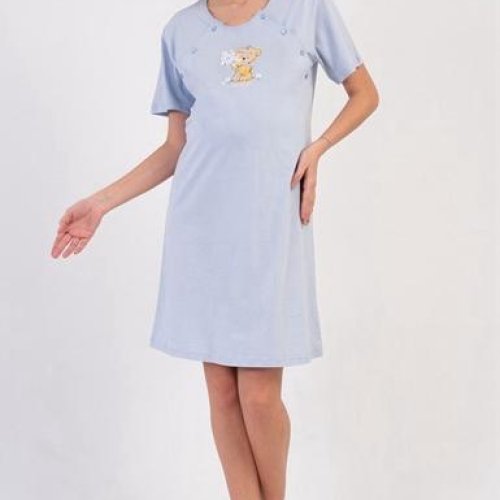 Ночнушка Trikotag (S-XL) T431 l.blue (лето) Trikotag T431 l.blue
