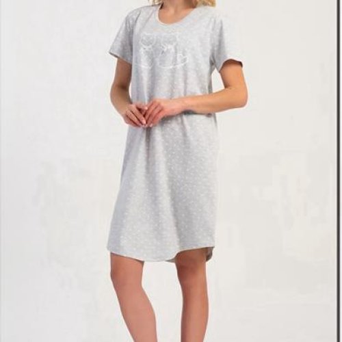 Ночнушка Trikotag (M-2XL) T444 l.grey (лето) Trikotag T444 l.grey