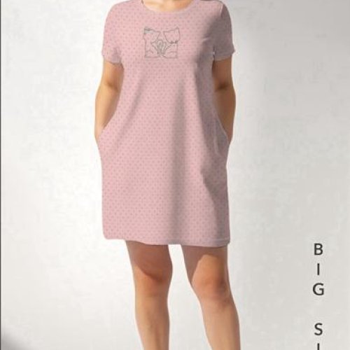 Ночнушка Trikotag (XL-4XL) T463 pink (лето) Trikotag T463 pink