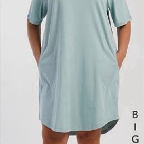 Ночнушка Trikotag (XL-4XL) T465 l.blue (лето) Trikotag T465 l.blue