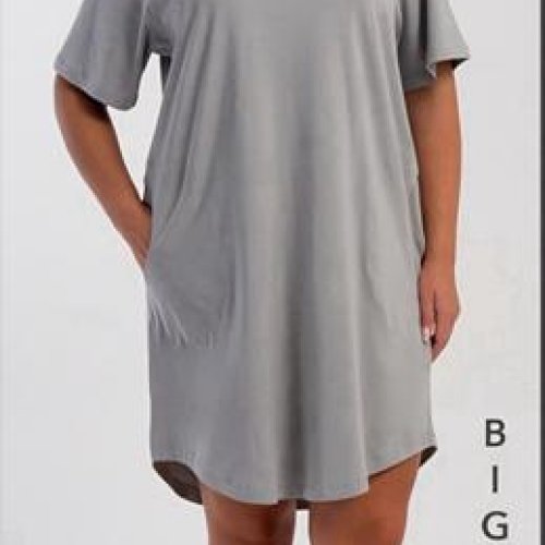 Ночнушка Trikotag (XL-4XL) T467 grey (лето) Trikotag T467 grey