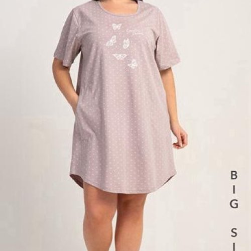 Ночнушка Trikotag (XL-4XL) T479 beige (лето) Trikotag T479 beige