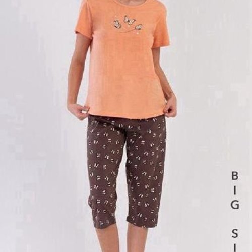 Пижама Trikotag (XL-4XL) T481 peach (лето) Trikotag T481 peach