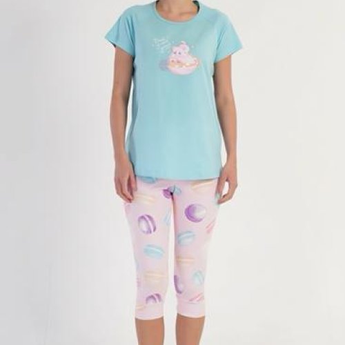 Пижама Trikotag (S-XL) T485 l.blue (лето) Trikotag T485 l.blue