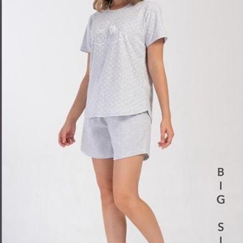 Пижама Trikotag (XL-4XL) T490 l.grey (лето) Trikotag T490 l.grey