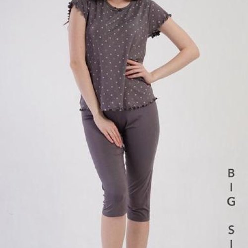 Пижама Trikotag (XL-4XL) T492 d.grey (лето) Trikotag T492 d.grey