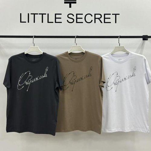 Футболка Little Secret (S-2XL) 500417 khaki (лето) Little Secret 500417 khaki