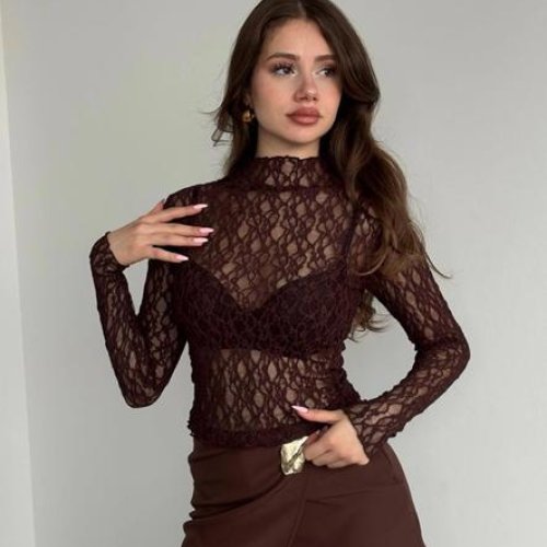 Свитер Little Secret (S-L) SA342 brown (лето) Little Secret SA342 brown