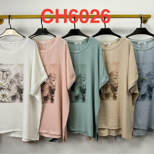 Футболка Saint Wish (5XL-6XL) CH6026 mix (лето) Saint Wish CH6026 mix