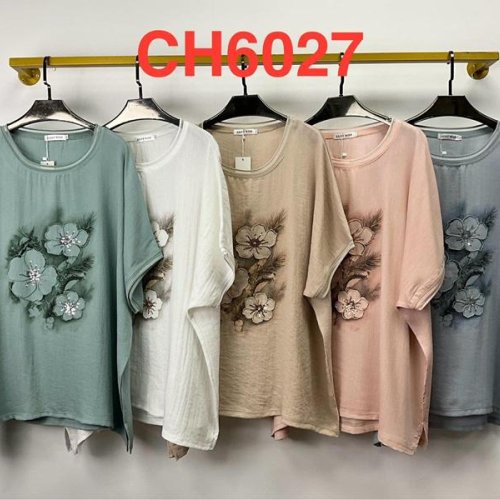 Футболка Saint Wish (5XL-6XL) CH6027 mix (лето) Saint Wish CH6027 mix